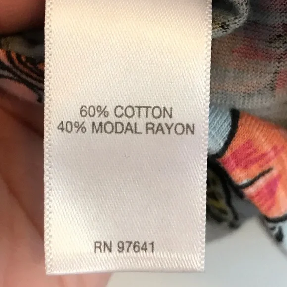 NWT J. Jill Blue Floral Flowy Top - Picture 7 of 7